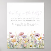 紫のベビー開花フローラワイルドフラワーベリーゲーム ポスター (正面)