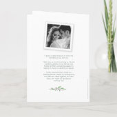 紫のベリーと緑離れのモノグラム結婚アート プログラム (裏面)