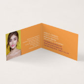 紫のペイントローラー、ペンキ屋・装飾屋の写真 名刺 (内部)