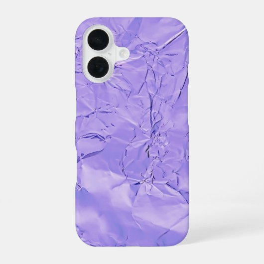 紫のホイル iPhone 16ケース (裏面)