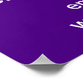 紫のポスターにビジネスのハロウィーンの販売 ポスター (角)