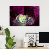 紫のポピーのポスター ポスター (ホームオフィス)