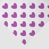 紫のポルカハートオン白 薄葉紙 (詳細)
