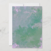 紫のポーションと呪文ウィッチカルドロンハロウィーン 招待状 (裏面)