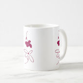 紫のマグカップ コーヒーマグカップ (正面右)