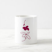 紫のマグカップ コーヒーマグカップ (中央)
