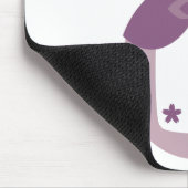 紫のマトリョーシカ人形 マウスパッド (コーナー)