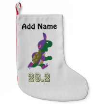 紫のマラソン亀ランナー