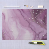 紫のマーリング 薄葉紙 (クラフト)