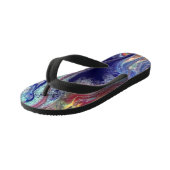 紫のミステリースプラッシュ キッズビーチサンダル (アングル)