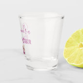 紫のメイド・オブ・オーナー（花嫁付き添い人）の保かわいらし存 ショットグラス (右)