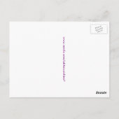 紫のメキシコのペチュニアの花 ポストカード (裏面)