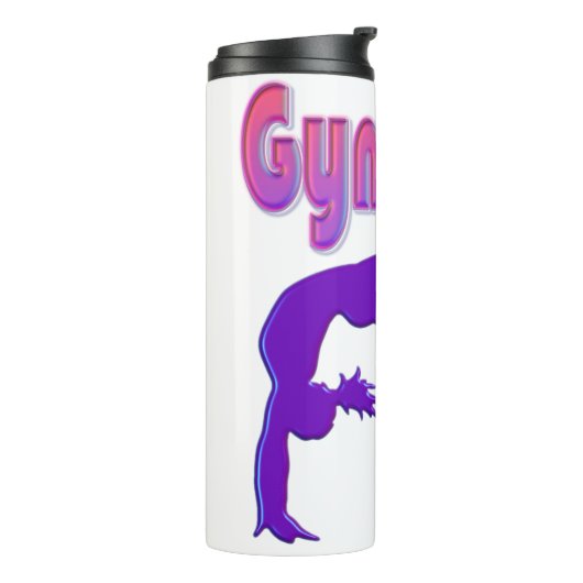 紫のメタリックをタンブルする体操力 タンブラー (回転左)