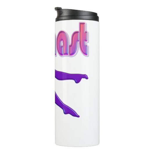 紫のメタリックをタンブルする体操力 タンブラー (回転右)