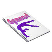紫のメタリックをタンブルする体操力 ノートブック (右側)