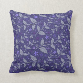 紫のモダンエレガント人気があるフローラ クッション