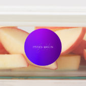 紫のモダングラデーション名とモノグラム ラベル (貼付)