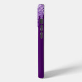 紫のモダングリッターがメタリックパープルに滴る Case-Mate iPhoneケース (裏面 / 左)