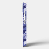 紫のモダンフローラリーフパターン Case-Mate iPhoneケース (裏面 / 左)