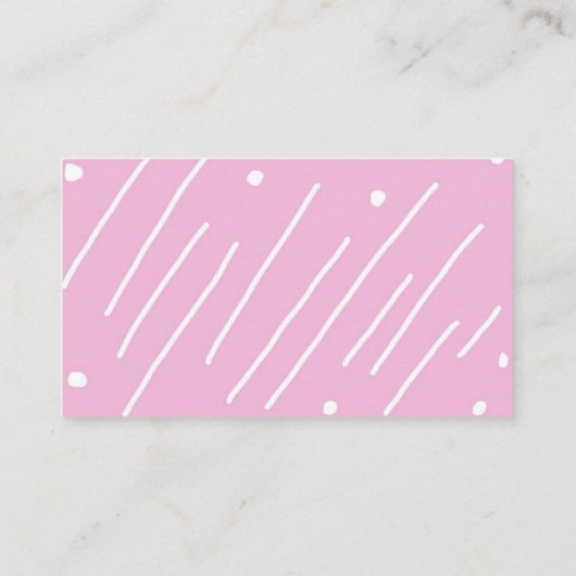 紫のモダン名刺 名刺 (裏面)