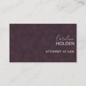 紫のモダン石皮革の質感プロフェッショナル 名刺 (正面)