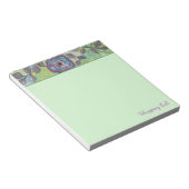 紫のモダン花アートのショッピング一覧 ノートパッド (アングル)