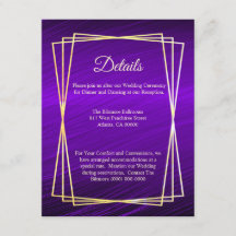 紫のモダン金ゴールド枠