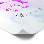 紫のユニコーン ポスター (角)