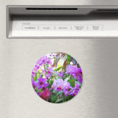 紫のユリの磁石 マグネット (インサイチュ (食洗機))