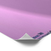 紫のライオン ポスター (角)