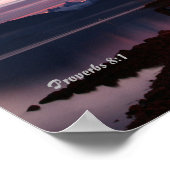 紫のライトスカイポスター ポスター (角)