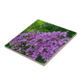 紫のライラックのロマンチックエレガントな紫のフローラ写真 タイル (側面)