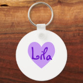 紫のライラ キーホルダー (正面)