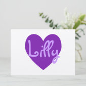 紫のライリー 招待状 (スタンド正面)