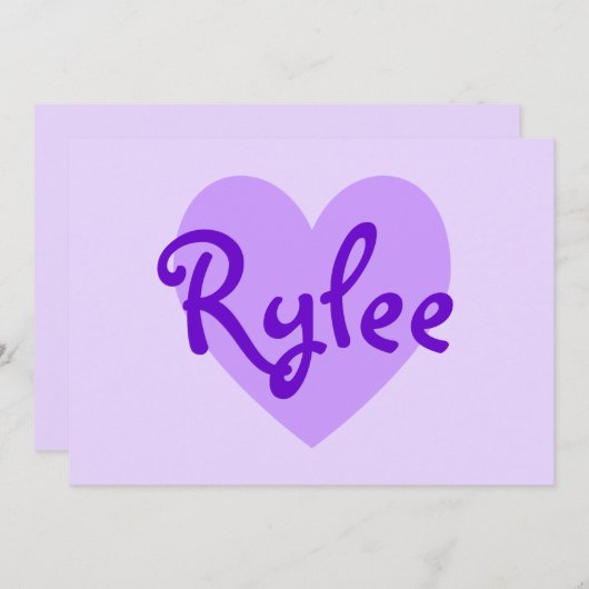 紫のライ麦 招待状 (正面/裏面)