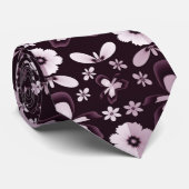 紫のランの首のネクタイ ネクタイ (ロール)