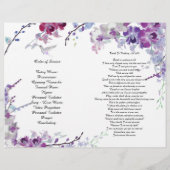 『紫のラン・ハミングバード・フライヤー』 チラシ (裏面)