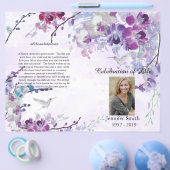 『紫のラン・ハミングバード・フライヤー』 チラシ (シングル)