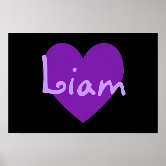 紫のリアム ポスター (正面)