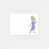 紫のリサイタルコスチューム叙情的なダンスモダンダンサー ポストイット (正面)