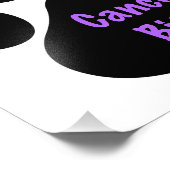 紫のリボンの前印膵臓がんポスター フォトプリント            (角)