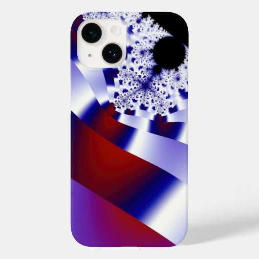 紫のリボン Case-Mate iPhoneケース (裏面)