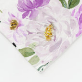 紫のリース最高の写真母なる母の日 フリースブランケット (角)