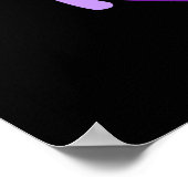 紫のリース ポスター (角)