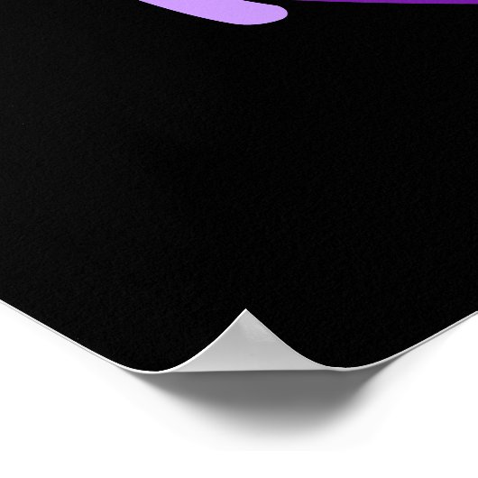 紫のリース ポスター (角)