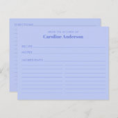 紫のレシピのキッチンパーソナライズされたから (正面/裏面)