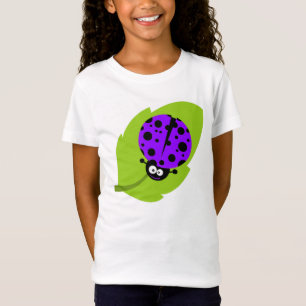 紫のレディバグ Tシャツ
