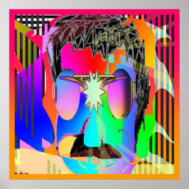 紫のレンズを持った人 ポスター