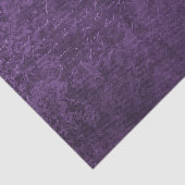 紫のレースとスクリプトのコラージュ 薄葉紙 (詳細)