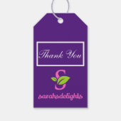 紫のロゴ ギフトタグ (正面)